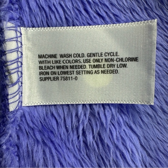 Made for Life Purple Fleece Jacket 1X - Picture 4 of 9
